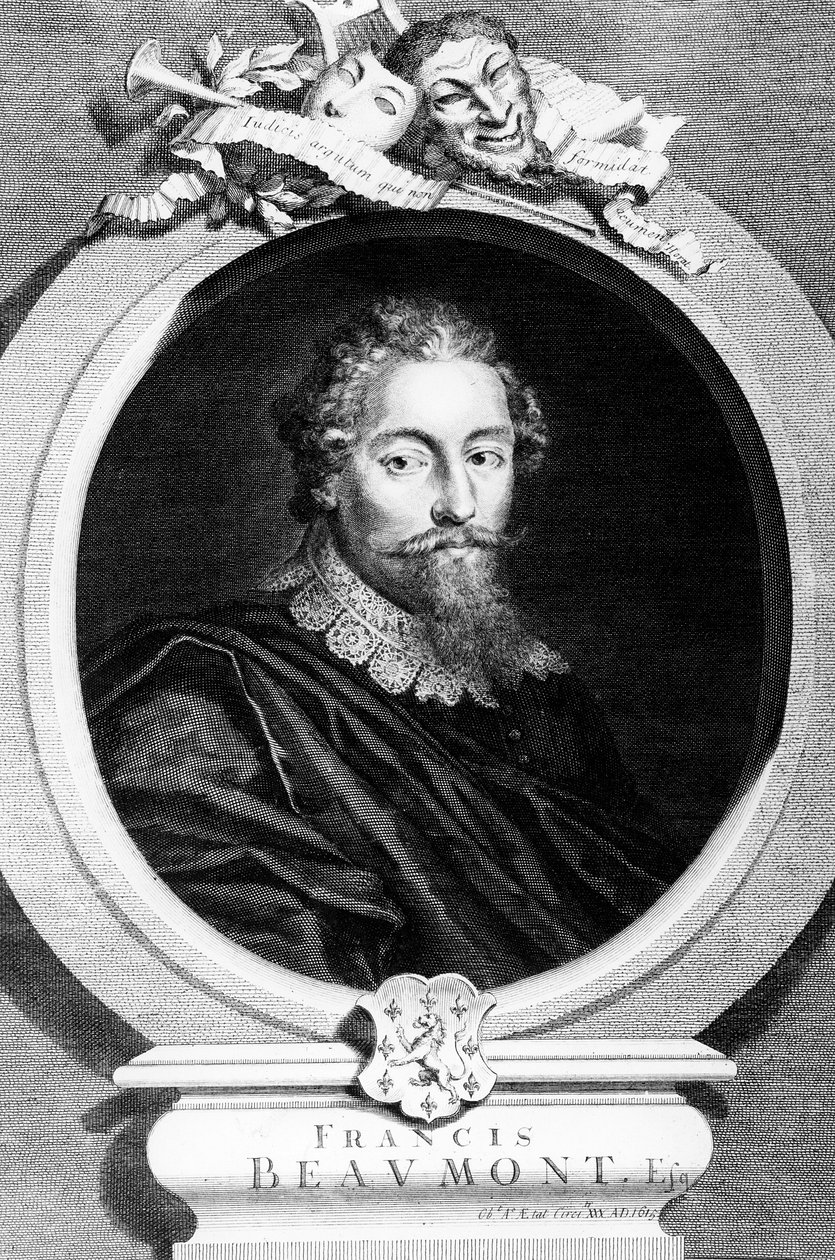 Francis Beaumont, rytý George Vertue, 1729 od English School