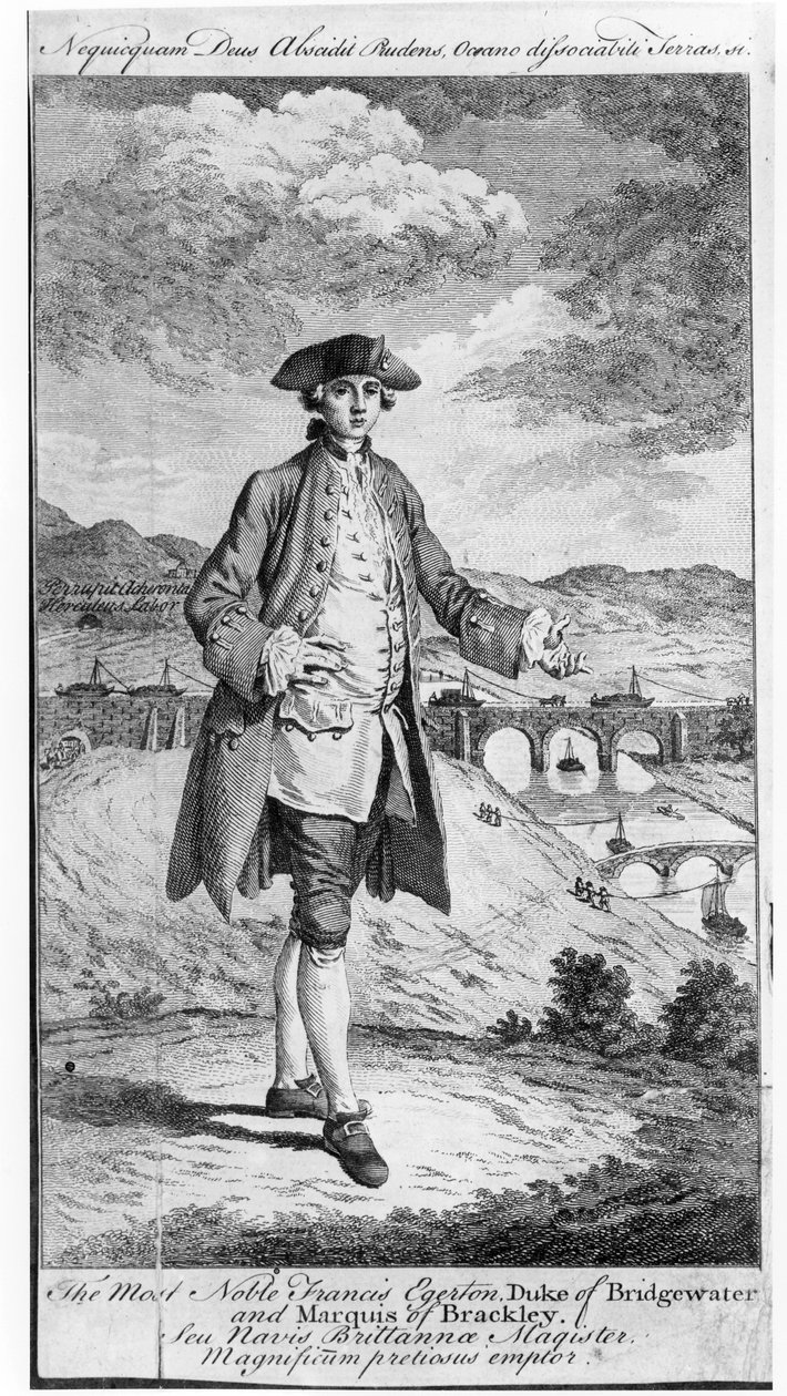 Francis Egerton (1736-1803), třetí vévoda z Bridgewateru a markýz z Brackley od English School