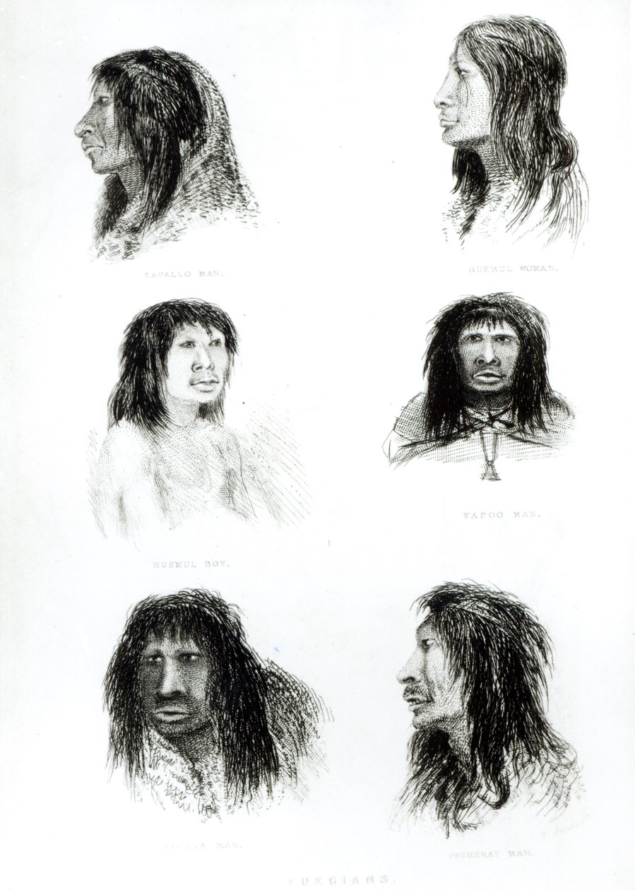 Fuegians, 1838 od English School