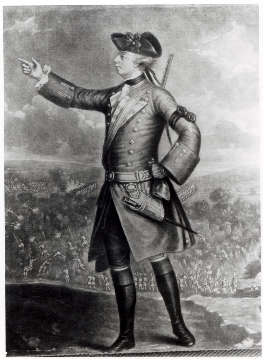 Generál James Wolfe (1727-59) od English School