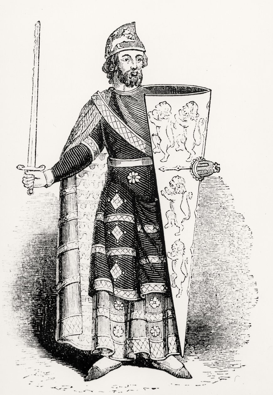 Geoffrey Plantagenet, hrabě z Anjou (1113-1150) od English School