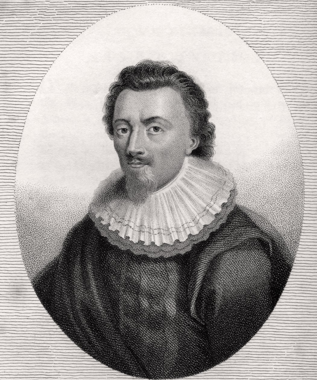 George Calvert, vyryl Bocquet, ilustrace z "A catalogue of Royal and Noble Authors, Volume V", vydáno v roce 1806. od English School