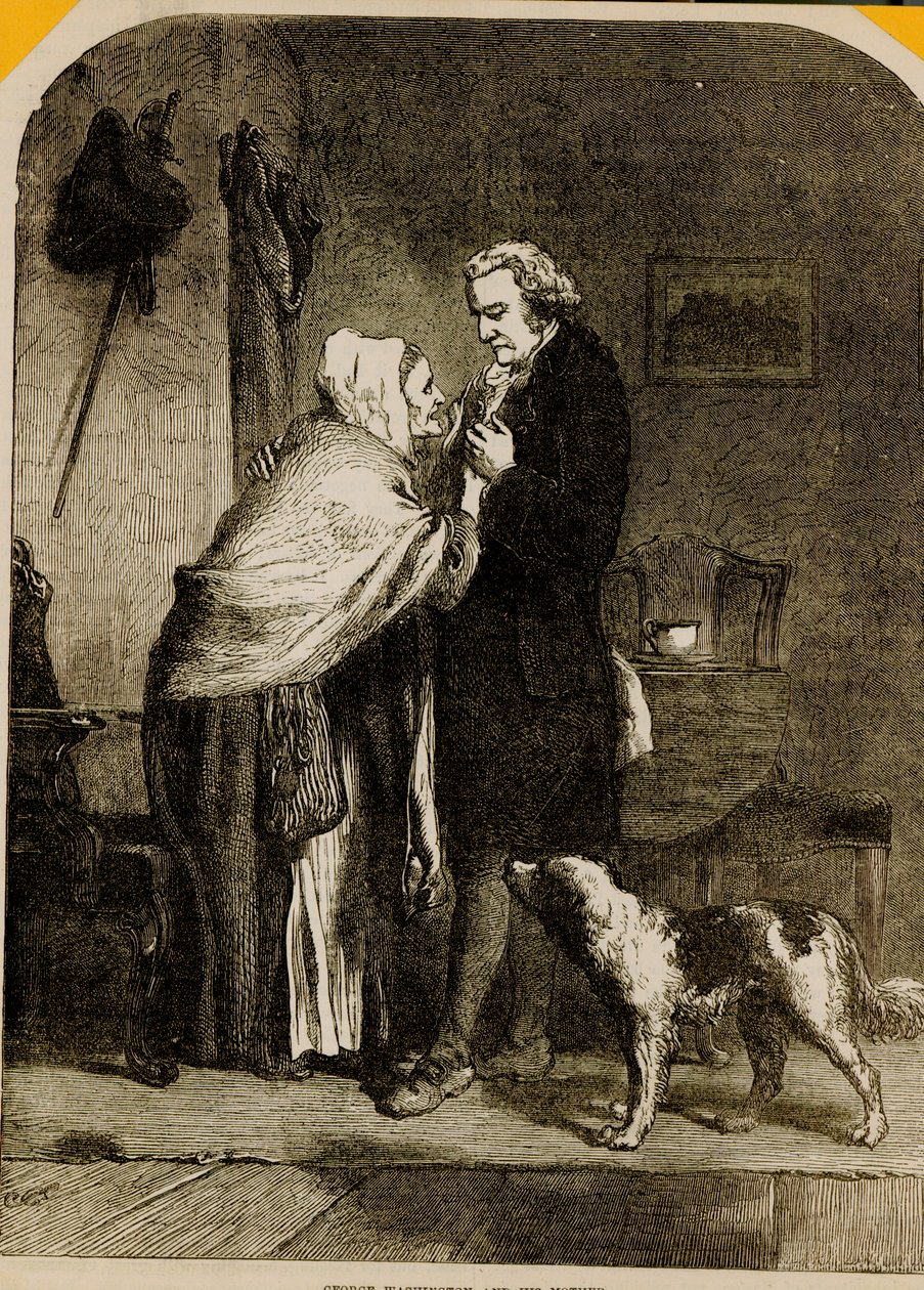 George Washington a jeho matka od English School