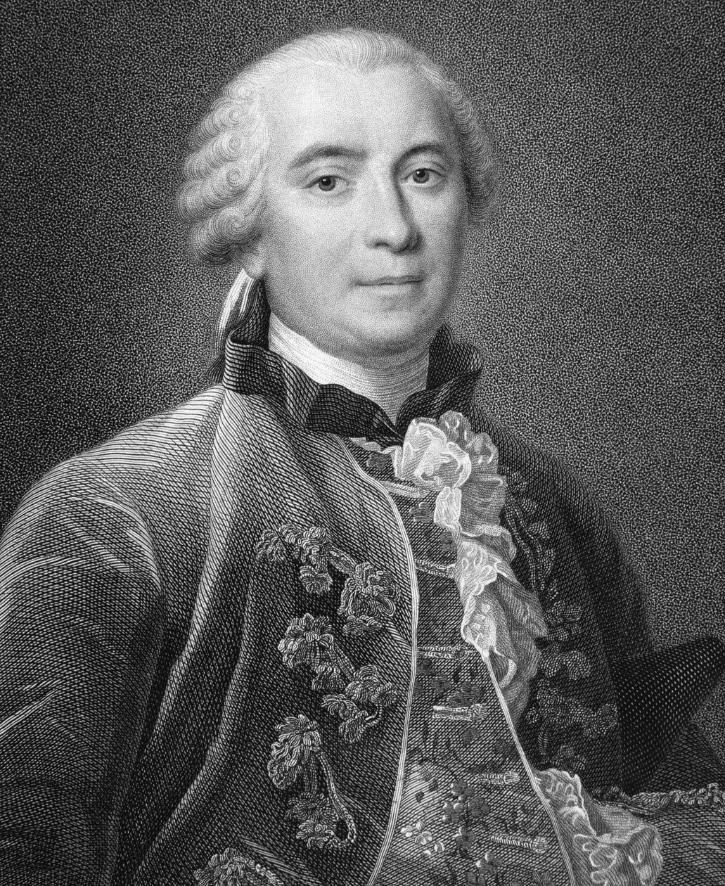Georges-Louis Leclerc (1707-88) hrabě de Buffon, z „Galerie portrétů“, vydané v roce 1833 od English School