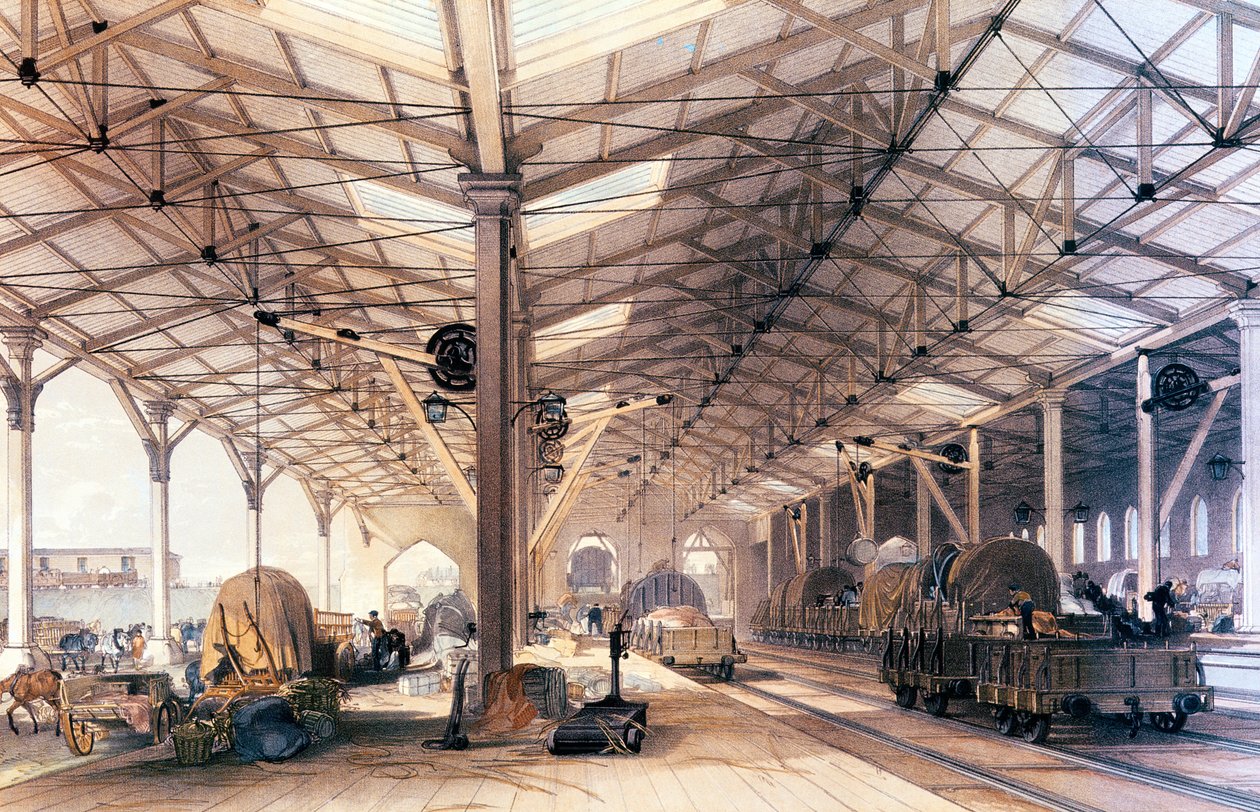 Great Western Railway: Nákladní hala v Bristolu od English School