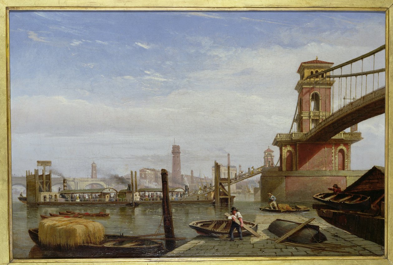 Hungerford Pier, kolem roku 1850 od English School