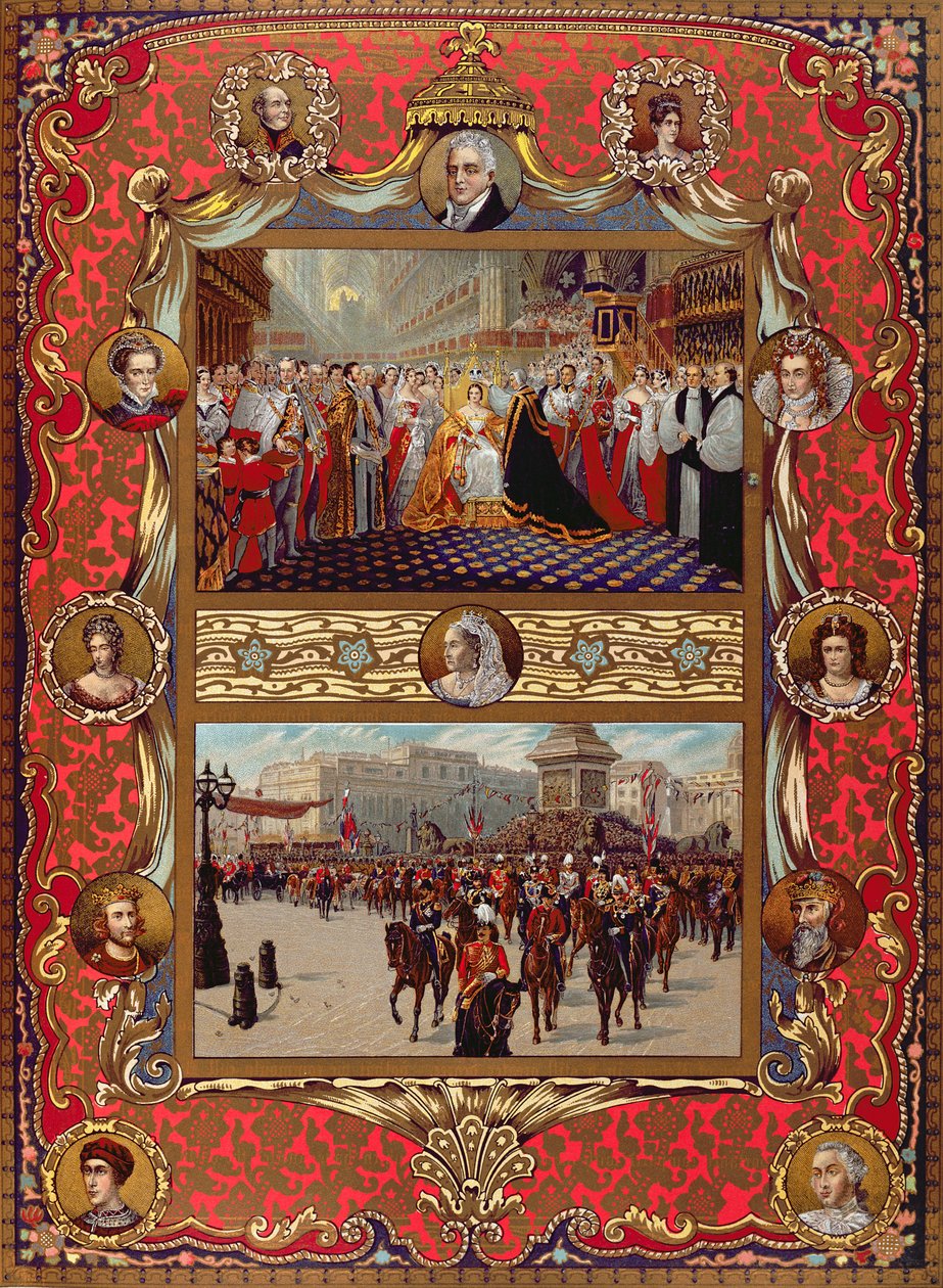 Na památku jubilea královny Viktorie, z „The Illustrated London News“, 1887 od English School