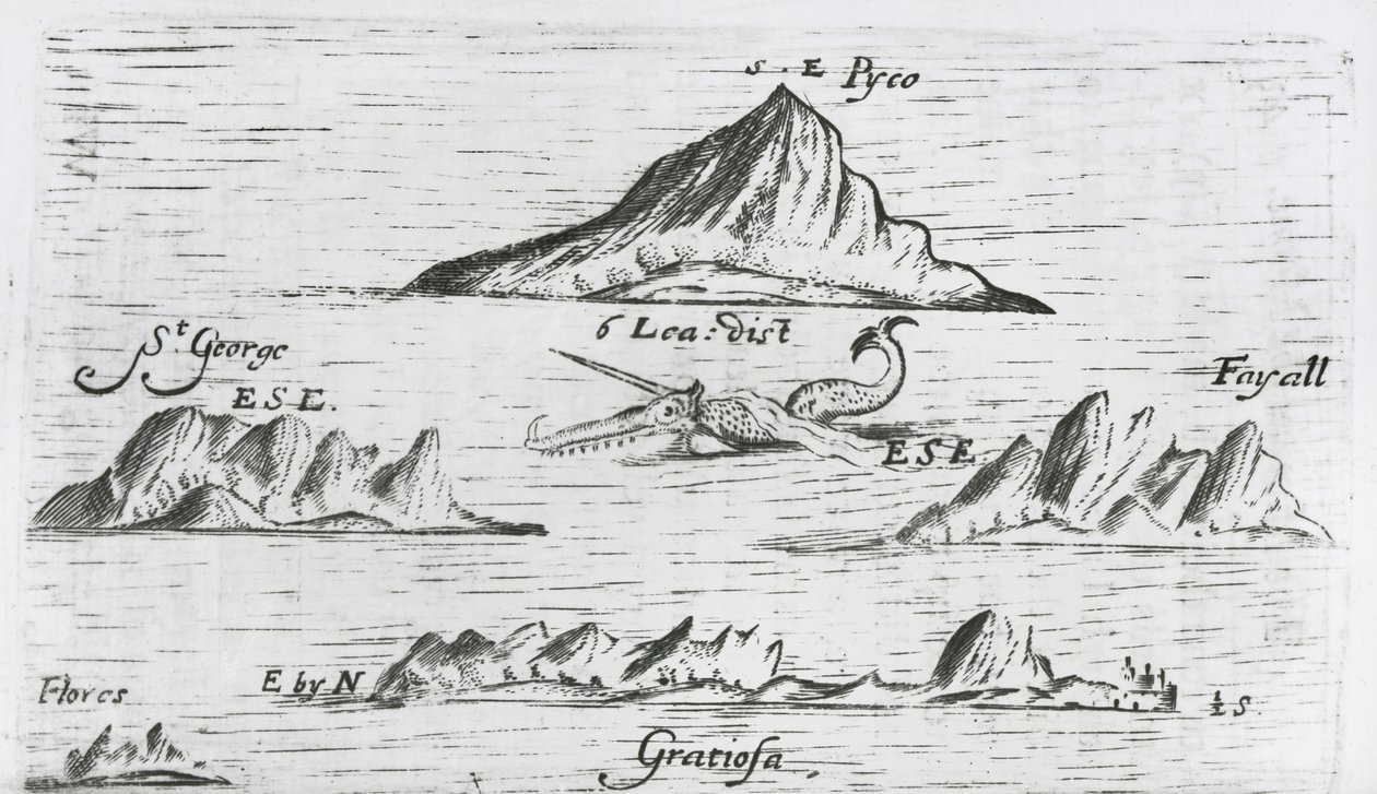 Azorské ostrovy, kolem roku 1597 od English School