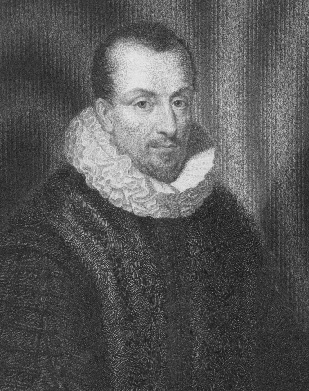 Jacques-Auguste de Thou nebo Thaunus (1553-1617) z „Galery of Portraits“, publikované v roce 1833 od English School