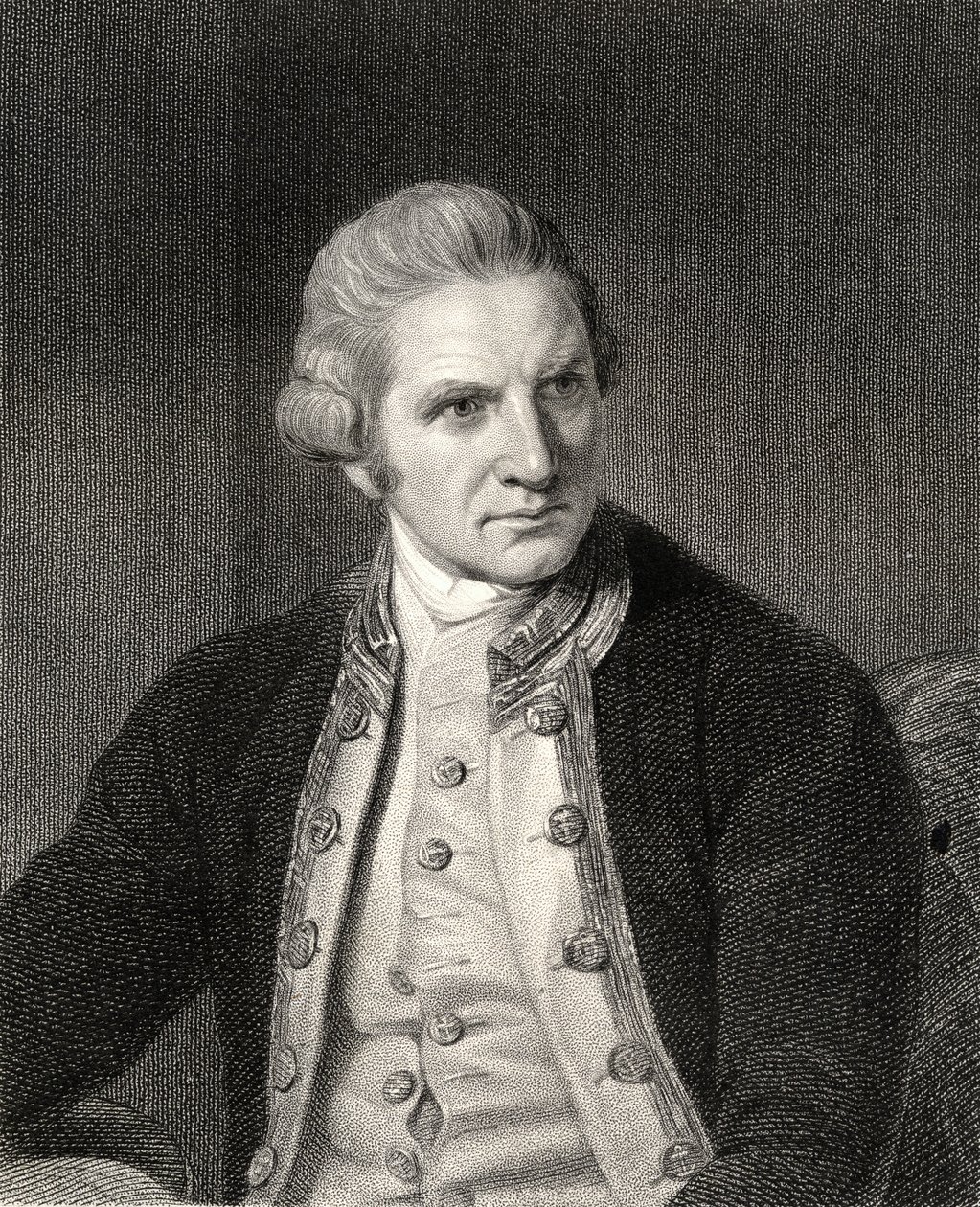 James Cook (1728-79) z „Galerie portrétů“, vydané v roce 1833 od English School