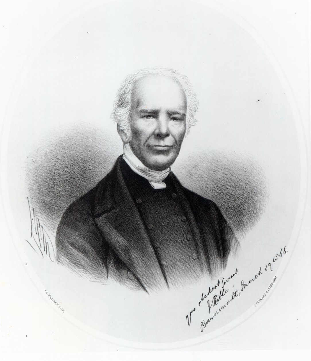 John Keble, 1866 (litografie) od English School