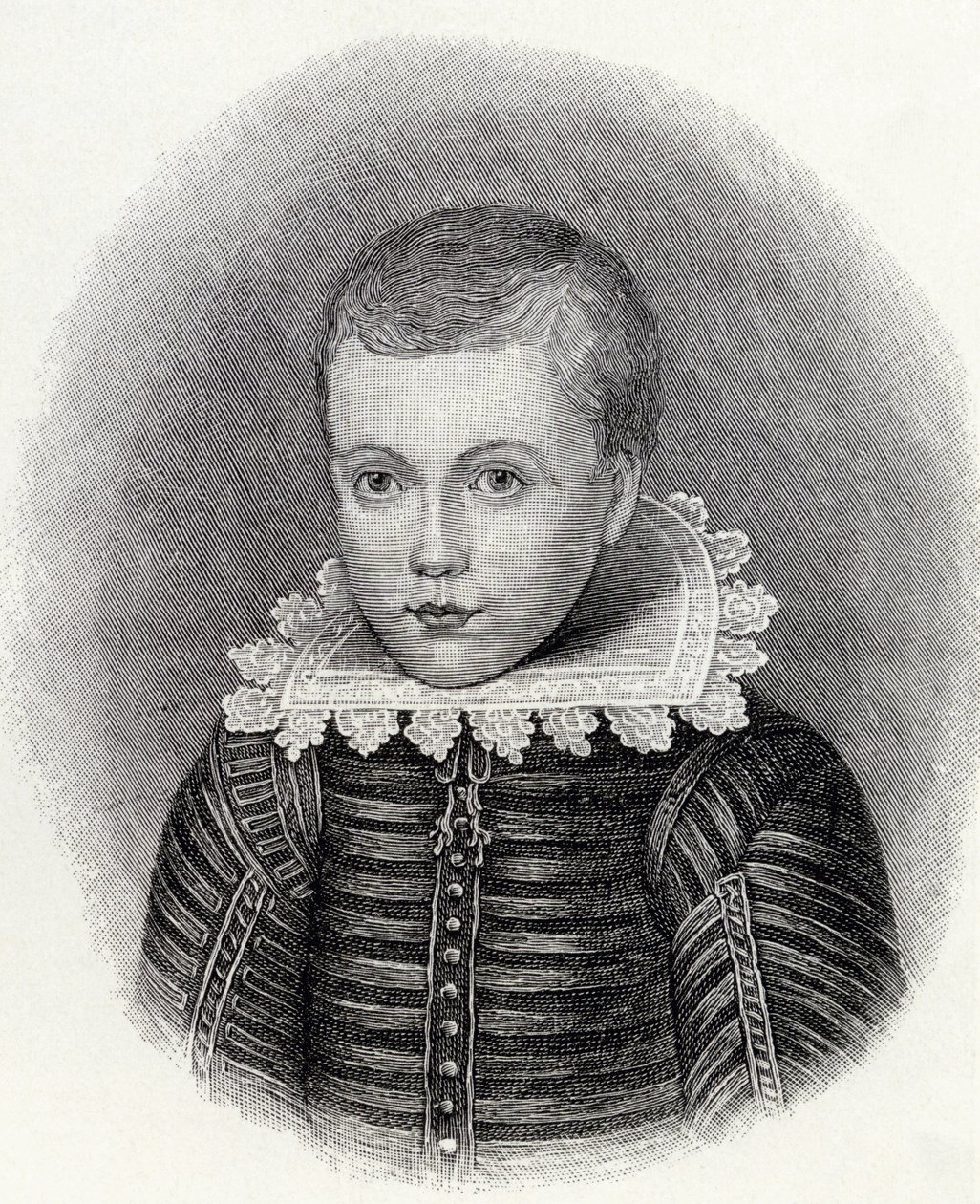 John Milton ve věku 10 let, z 