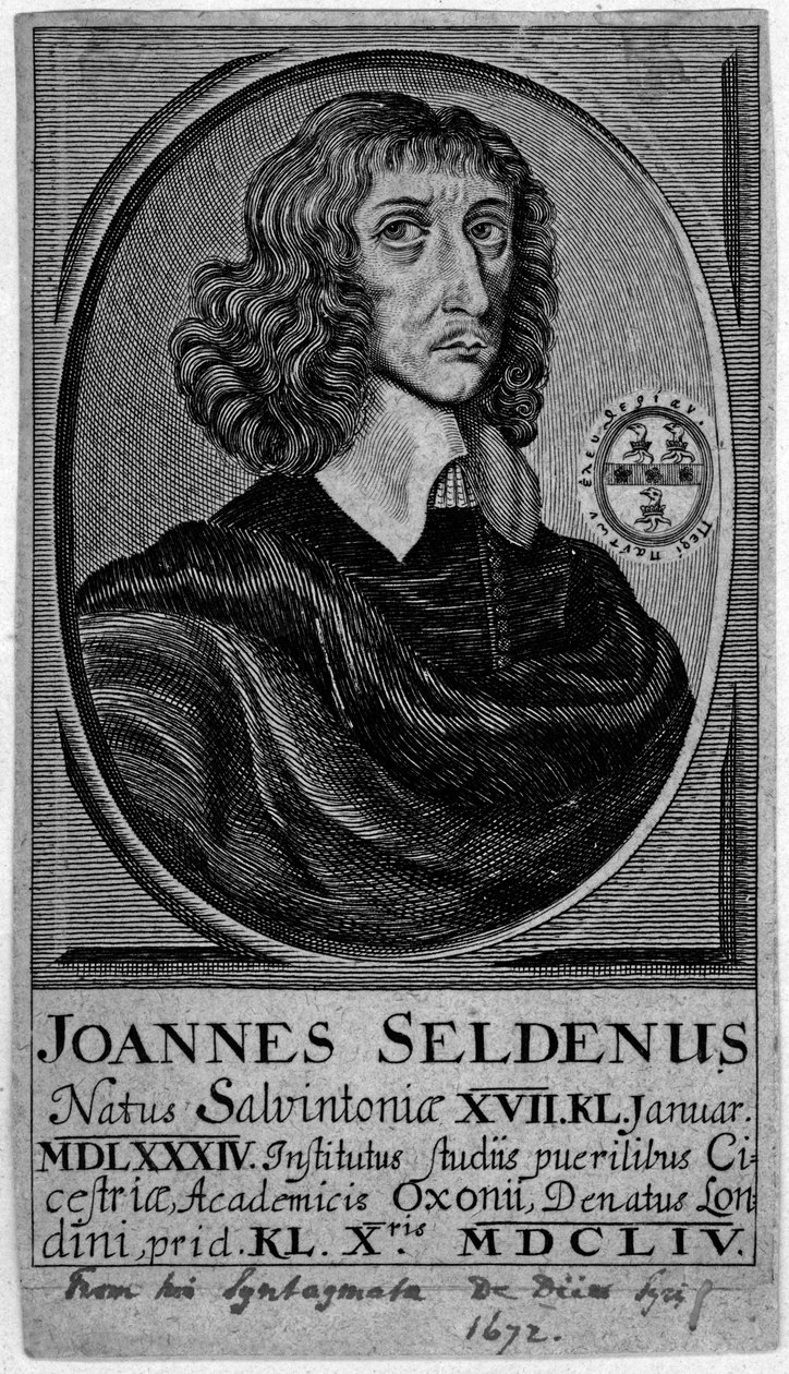 John Selden, 1672 od English School