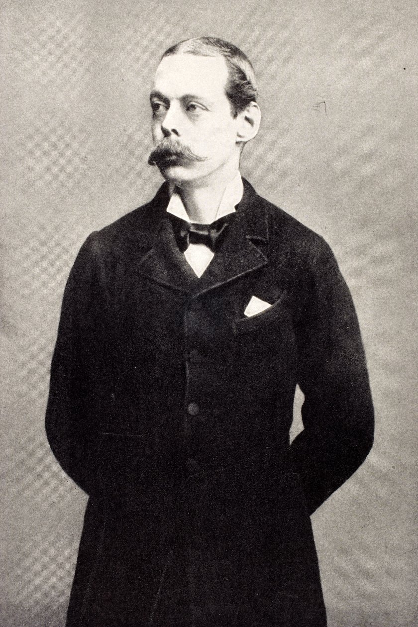Lord Randolph Churchill, z knihy "A Roving Commission by Winston S. Churchill", vydané nakladatelstvím Scribner