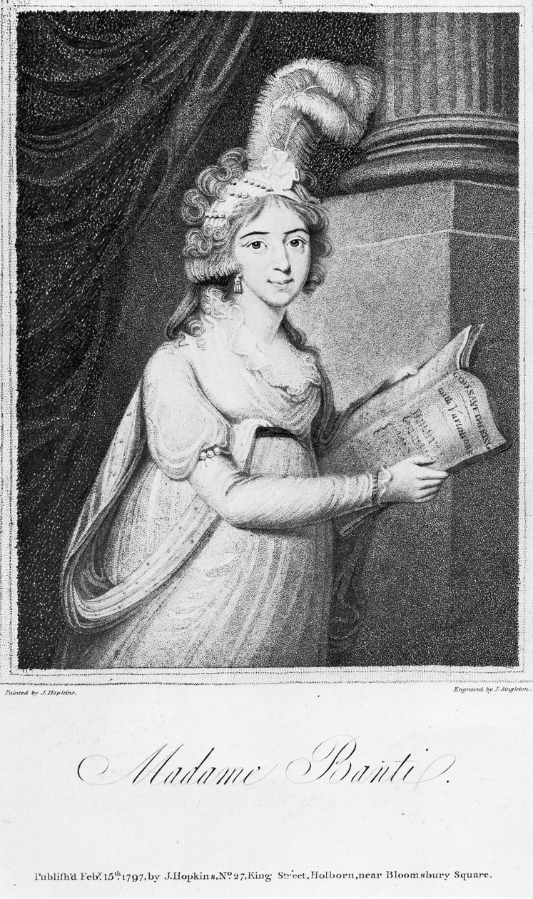 Madame Banti, ryl J. Singleton, 1797 od English School