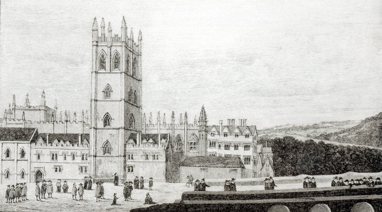 Magdalen College, Oxford v 17. století od English School