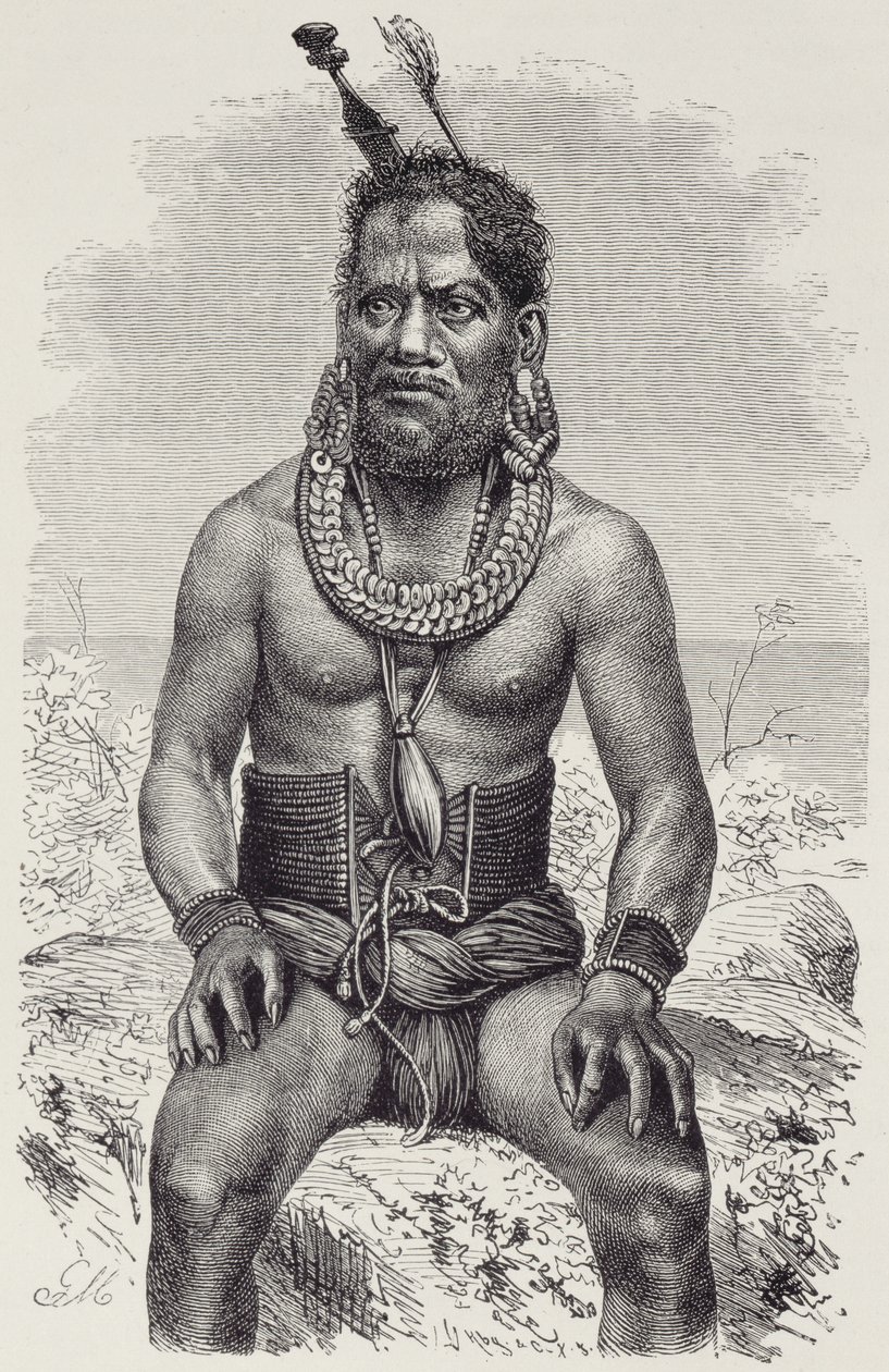 Man of the Ruk Islands, from The History of Mankind, Vol.1, od prof. Friedricha Ratzela, 1896 od English School