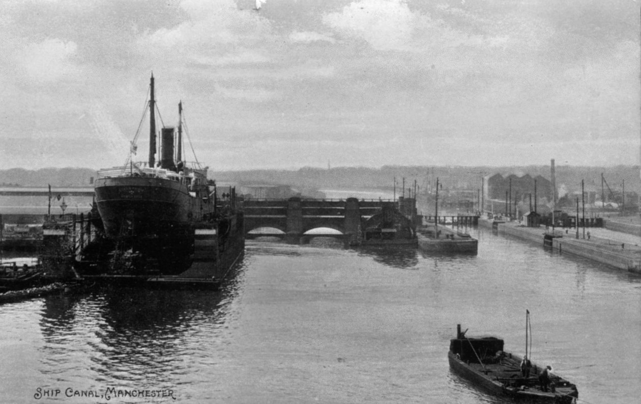 Manchesterský lodní kanál, kolem roku 1910 od English School