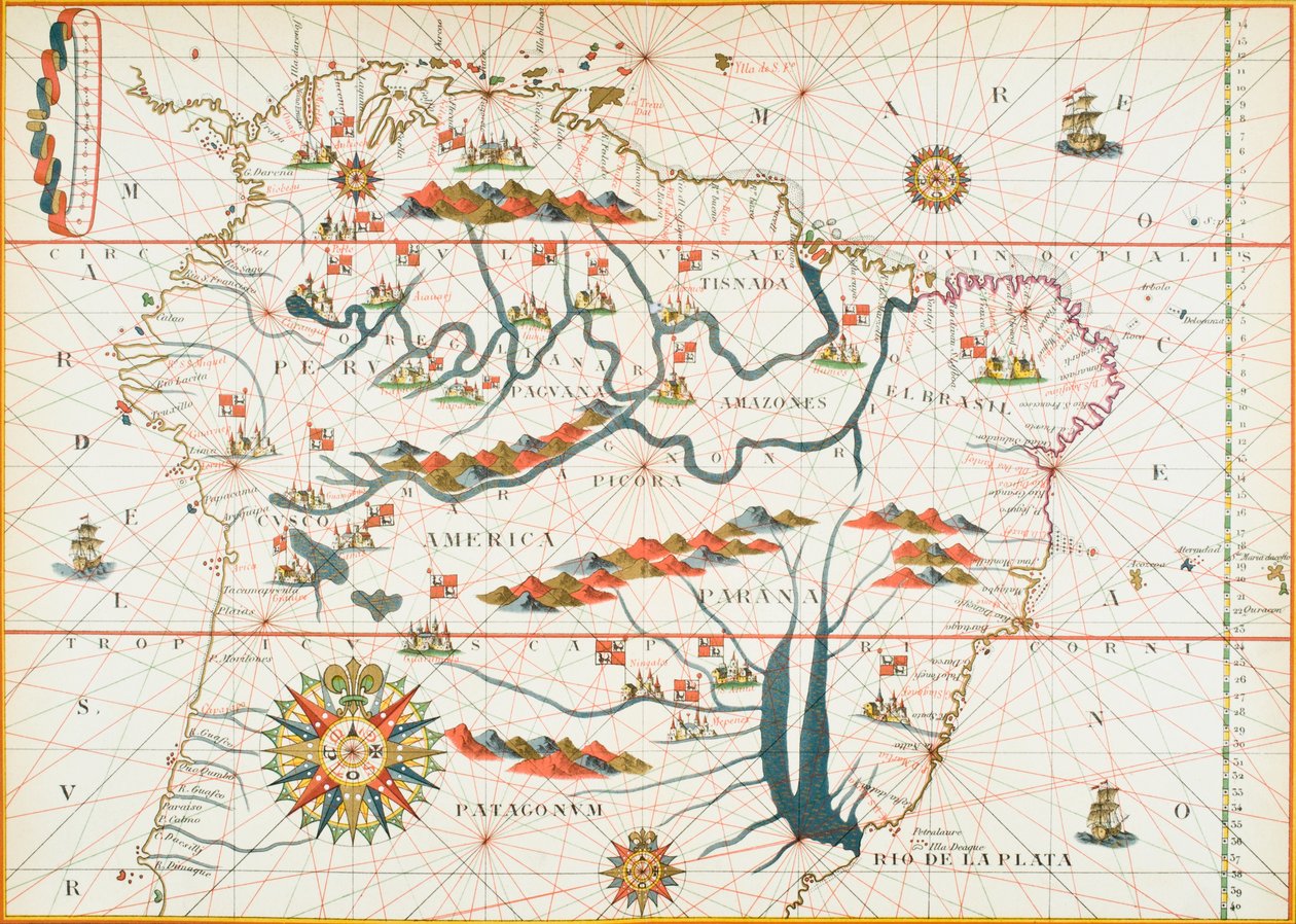 Mapa Ameriky, 1878 od English School