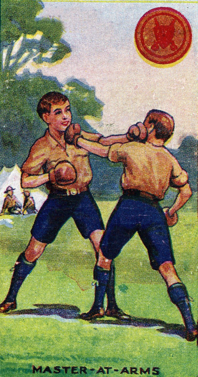 Skautský odznak „Master-at-Arms“, 1923 od English School