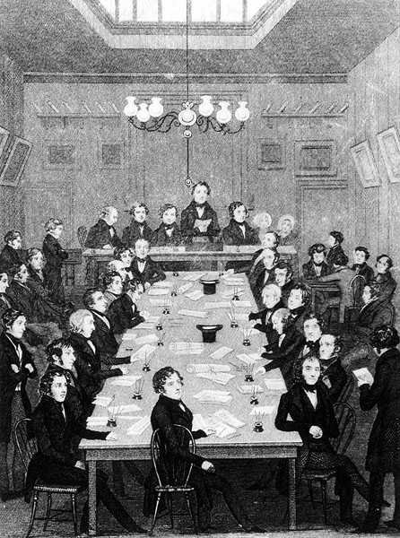 Zasedání Národního shromáždění, 1842 od English School