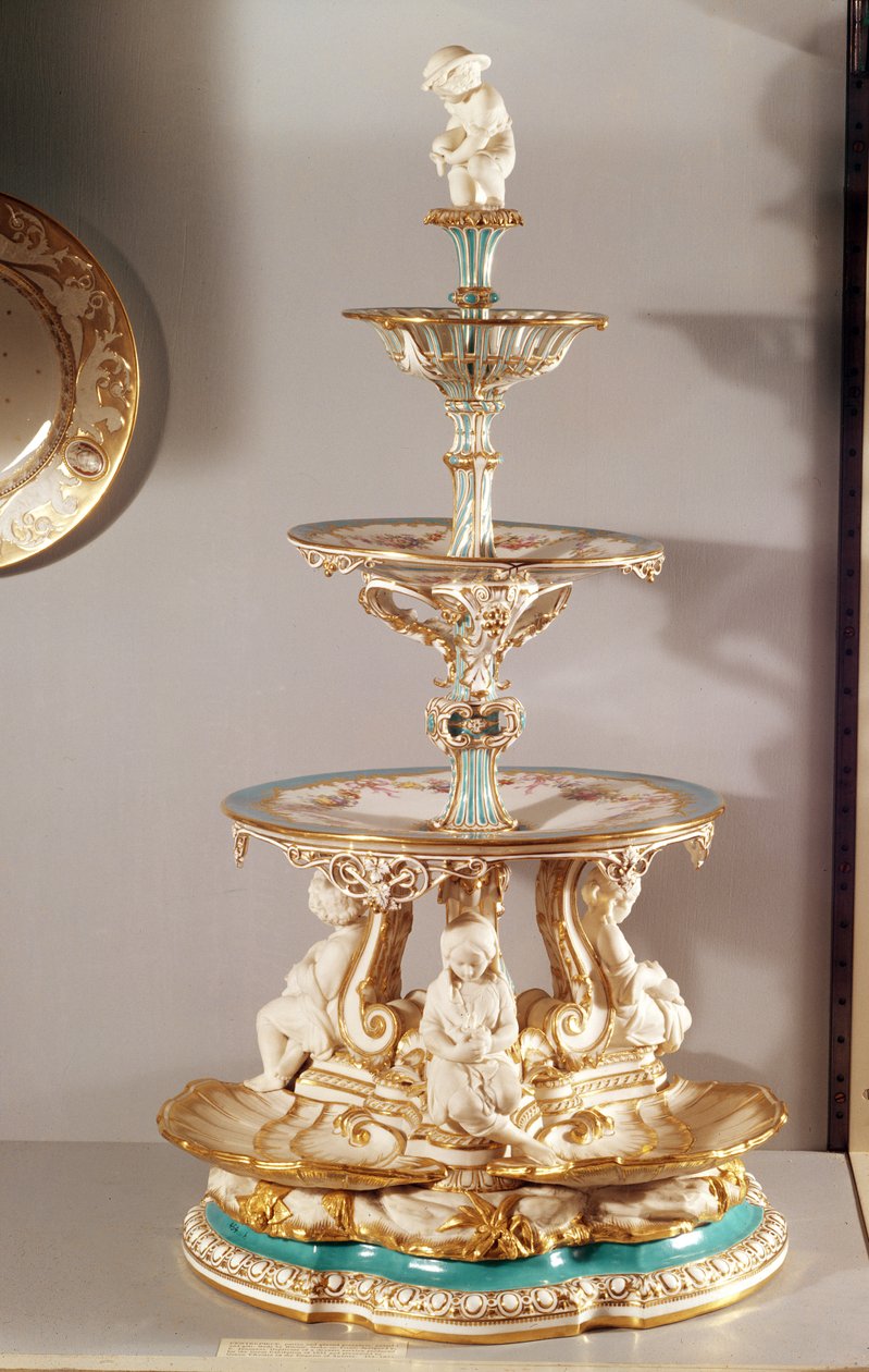 Středový díl stolu Minton od Jeannot, 1851 (keramika) od English School