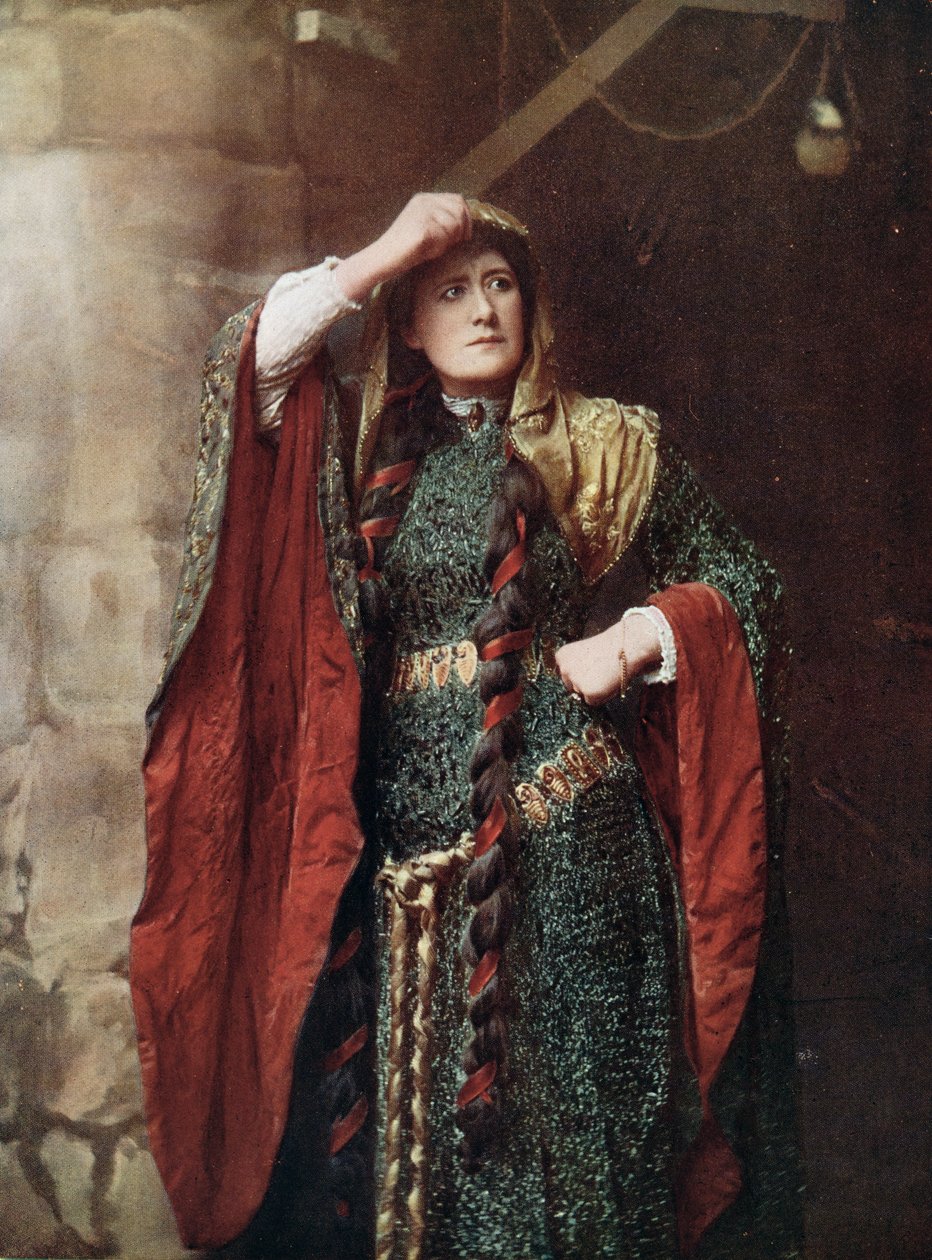 Slečna Ellen Terry (1847-1928), z fotografie Window & Grove od English School