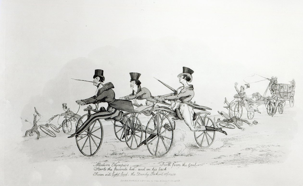 „Moderní olympijské hry“, kolem roku 1820 od English School