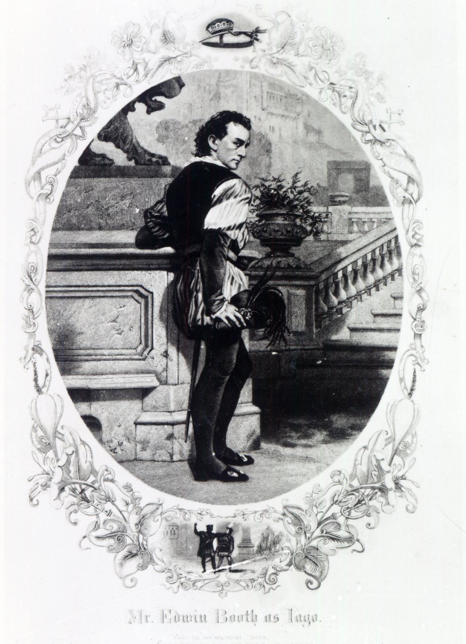 Pan Edwin Booth jako Iago od English School