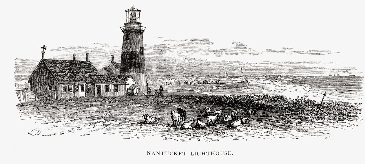 Nantucket Lighthouse, Massachusetts, c.1870, z 