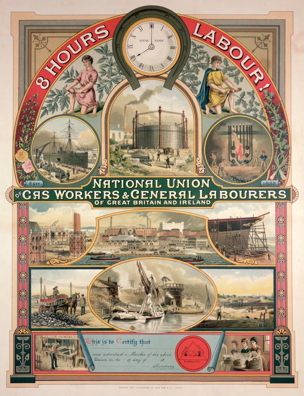 National Union, Gas worker and General Labourers, 1889 od English School