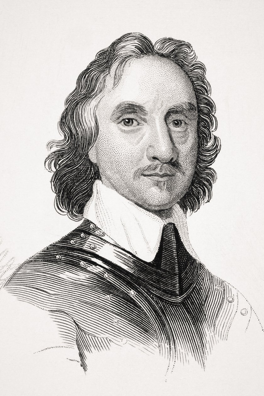 Oliver Cromwell, ilustrace z 