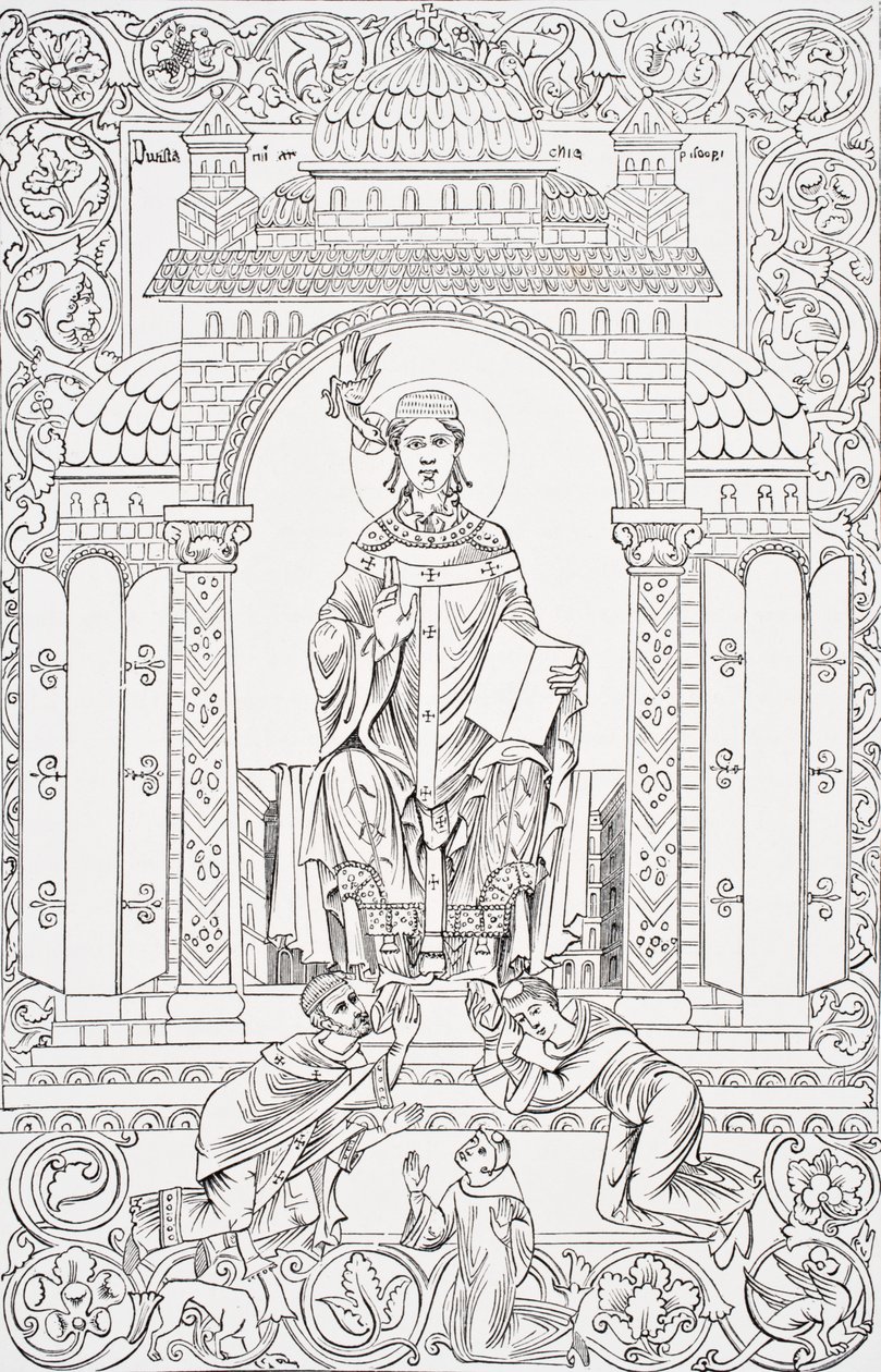 Papež svatý Řehoř I., 1848 od English School