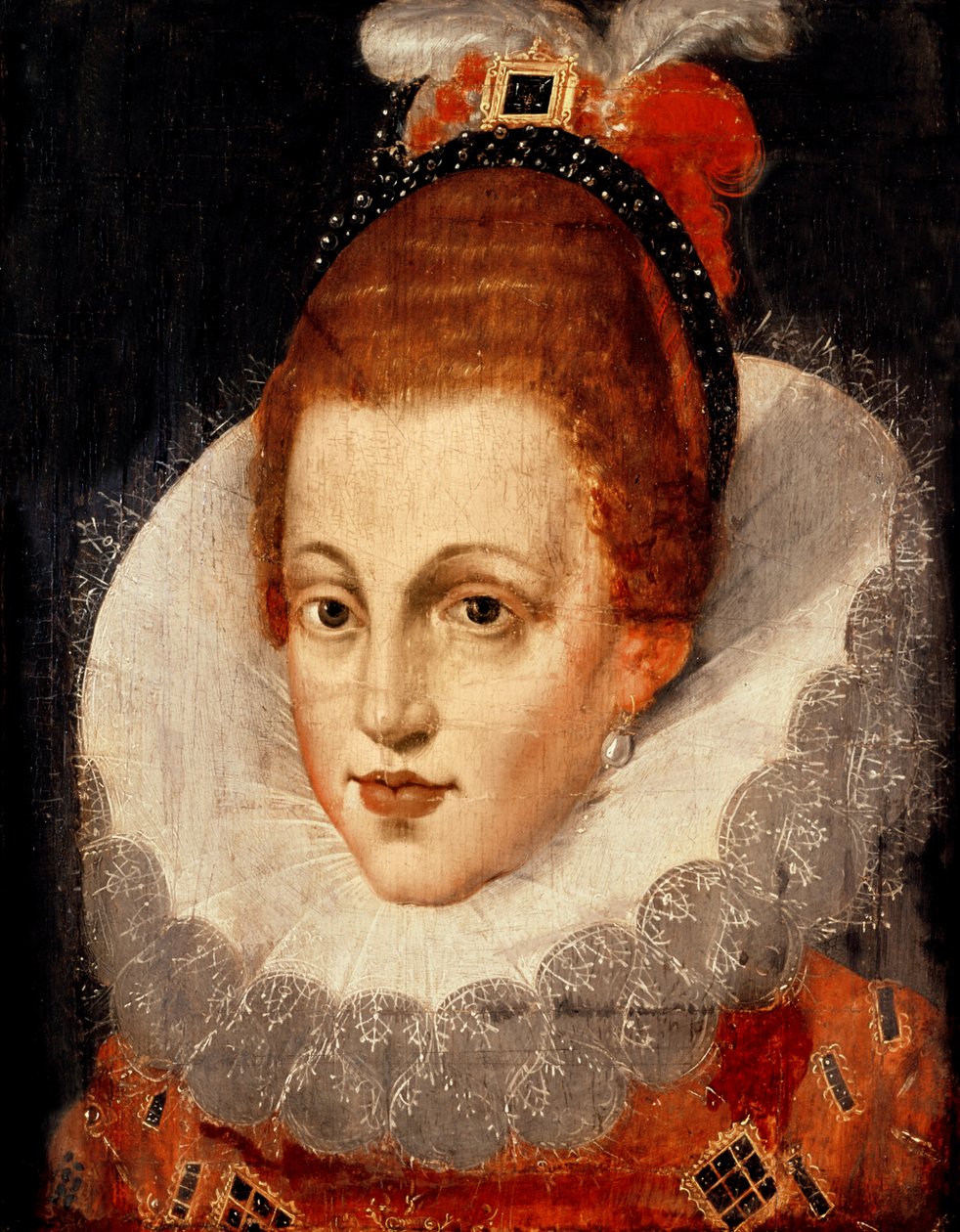 Portrét Amy Robsart, Lady Dudley (1532-60) od English School
