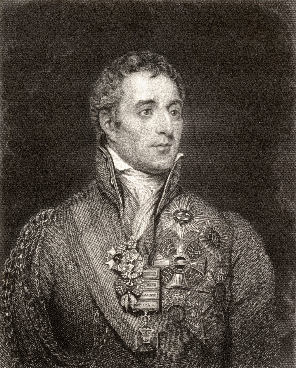 Portrét Arthura Wellesleyho, prvního vévody z Wellingtonu (1769-1852) od English School