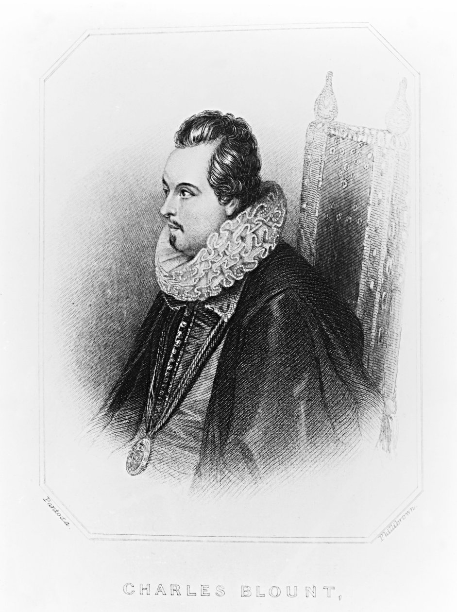Portrét Charlese Blounta (asi 1562-1606) 8. hrabě z Devonshire, z 