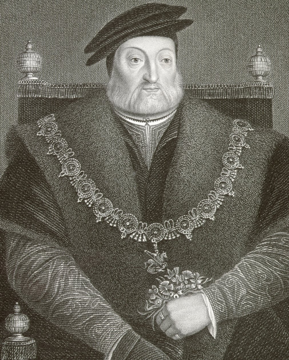 Portrét Charlese Brandona (asi 1484-1545), 1. vévody ze Suffolku, z knihy "Lodge