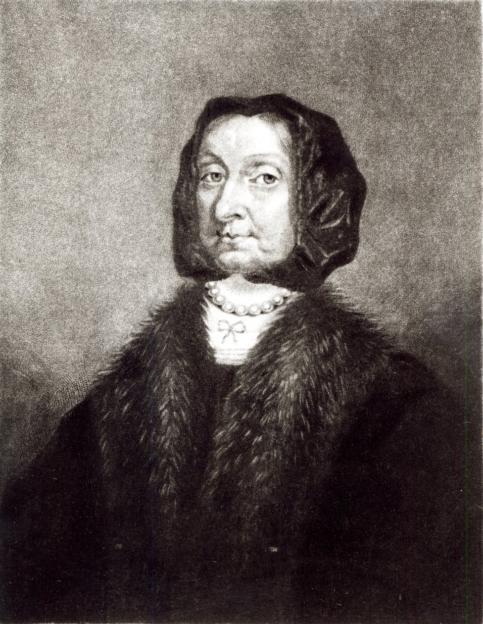 Portrét Elizabeth Cromwellové, vyrytý Richardem Earlomem (1743-1822) a Charlesem Turnerem (asi 1773-1857) (mezzotinta) od English School