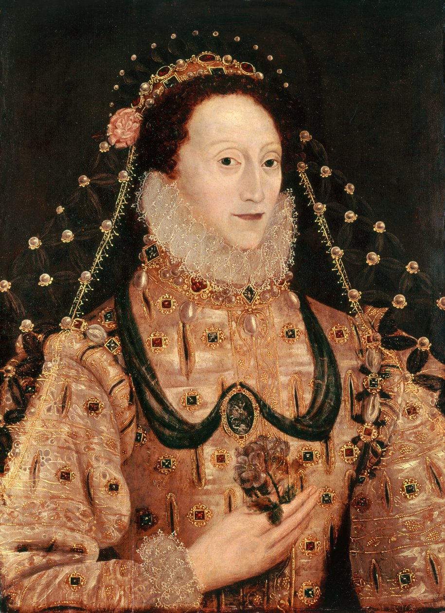 Portrét Alžběty I. (1533-1603) kolem 1575-80 od English School