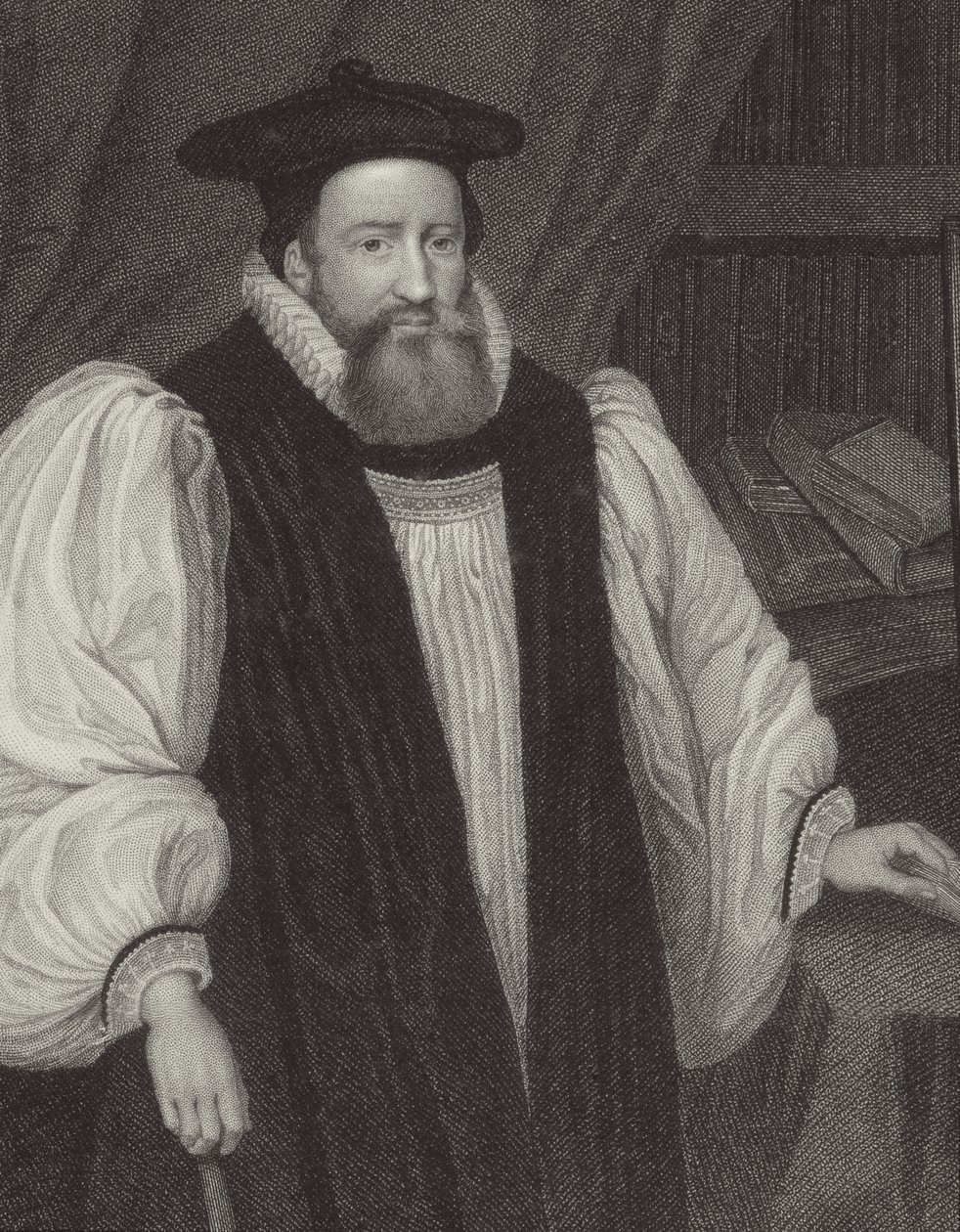 Portrét George Abbota (1562-1633) arcibiskup z Canterbury, z 
