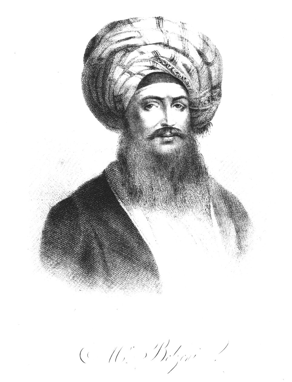 Portrét Giovanniho Battisty Belzoniho (1778-1823) od English School
