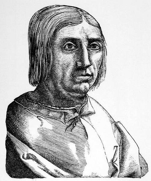 Portrét Jacopa Sannazara (1458-1530) ilustrace z Vědy a literatury ve středověku a renesanci, napsal a vyryl Paul Lacroix, 1878 od English School