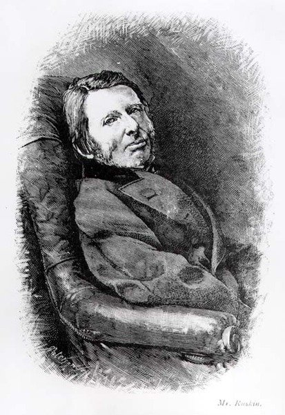 Portrét Johna Ruskina (1819-1900) od English School