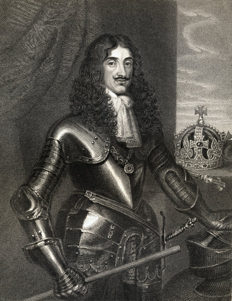 Portrét krále Karla II. (1630-85) z 