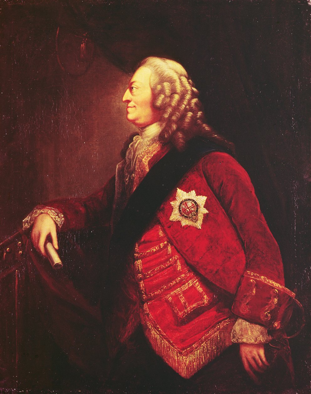 Portrét krále Jiřího II. od English School