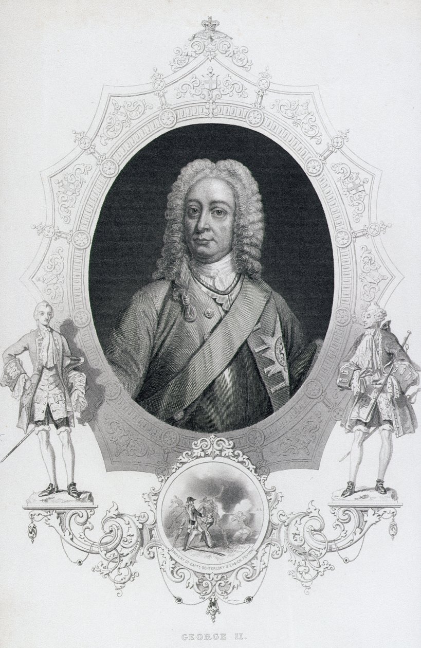 Portrét krále Jiřího II. (1683-1760) od English School