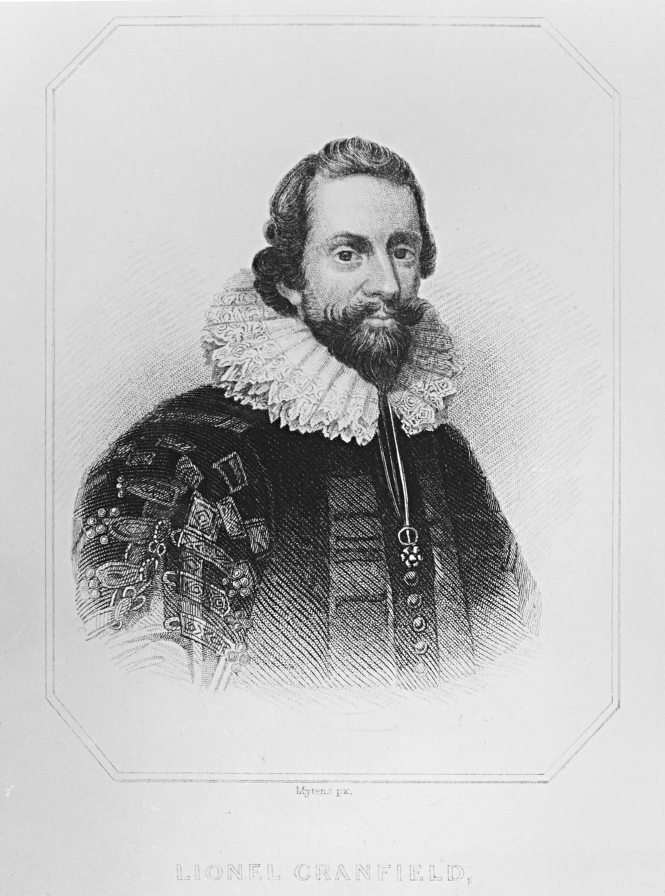 Portrét Lionela Cranfielda (1575-1645) z knihy "Lodge