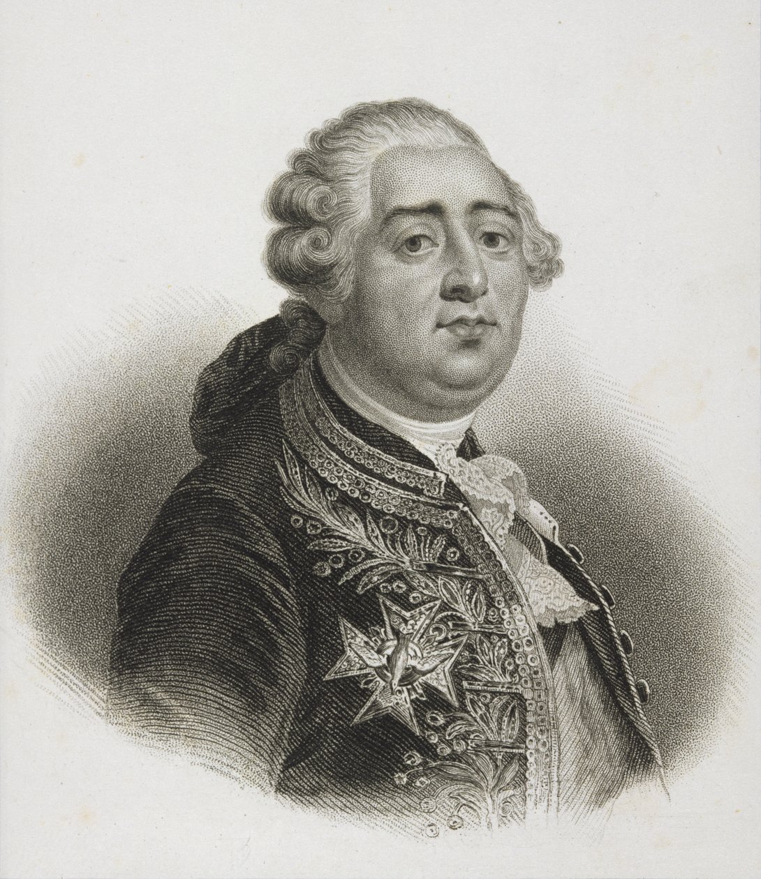 Portrét francouzského krále Ludvíka XVI. (1754-93). od English School