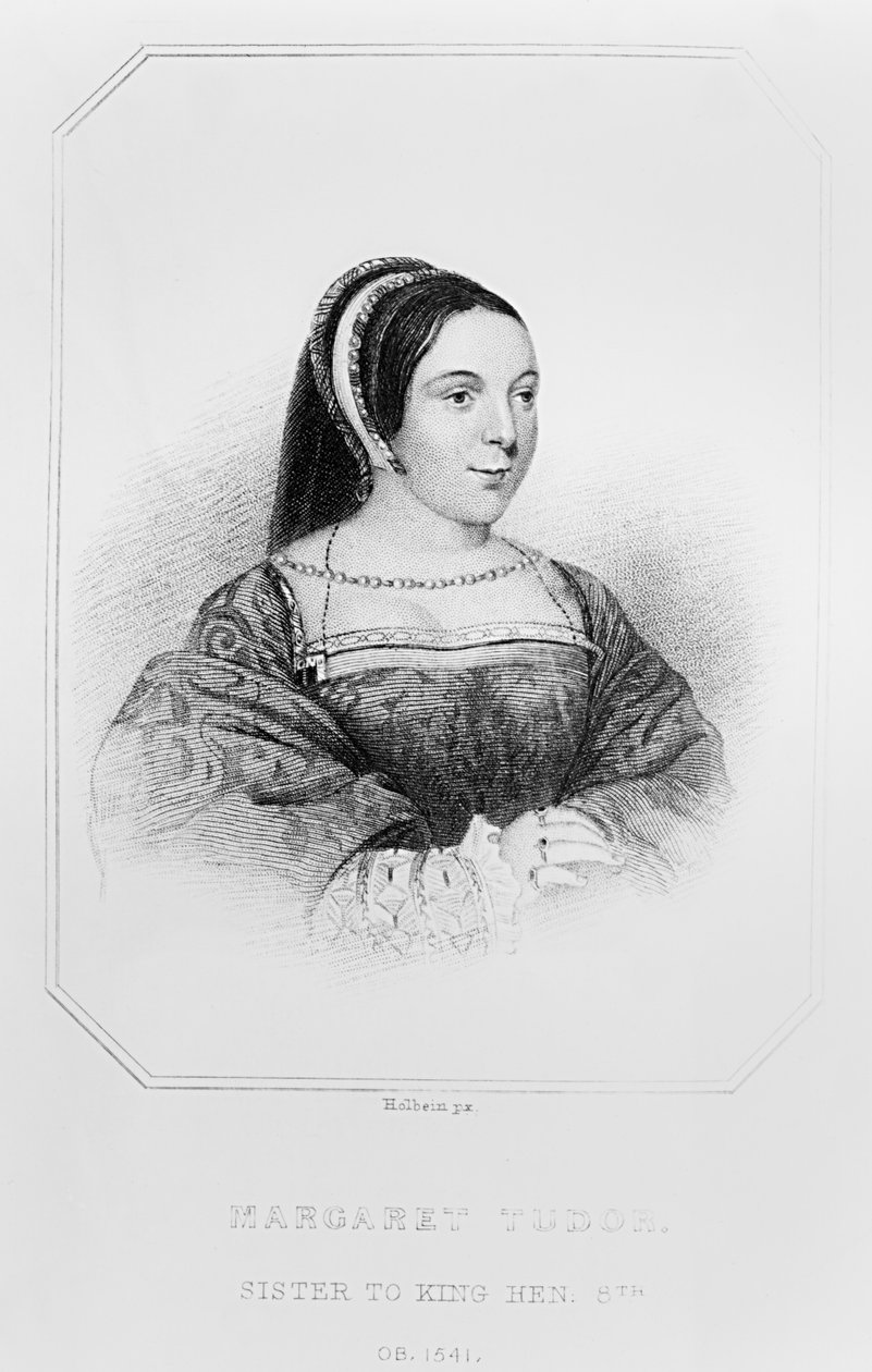 Portrét Margaret Tudorové (1489-1541) skotské královny, z 