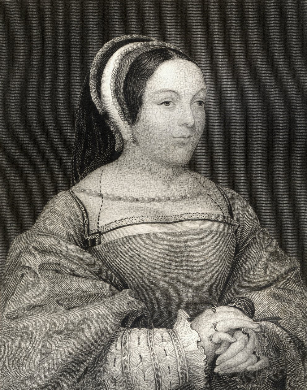 Portrét Margaret Tudorové (1489-1541) skotské královny, z 